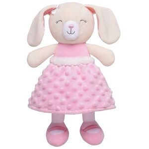 Baby Starters Ella Bunny Rabbit Pink Satin Ears Plush Stuffed Animal Lovey‎ NWOT